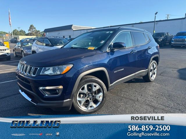 Jazz Blue Pearlcoat 2020 Jeep Compass SUV / Crossover Four-Wheel Drive 9-Speed Automatic