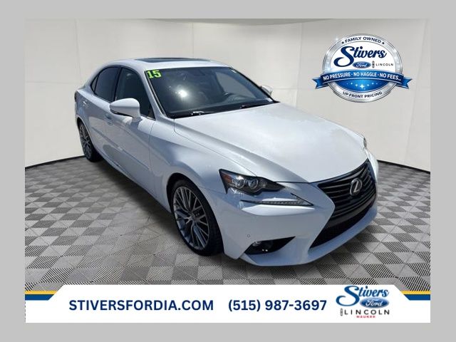 Starfire Pearl 2015 Lexus IS Sedan Rear-Wheel Drive 6-Speed Automatic
