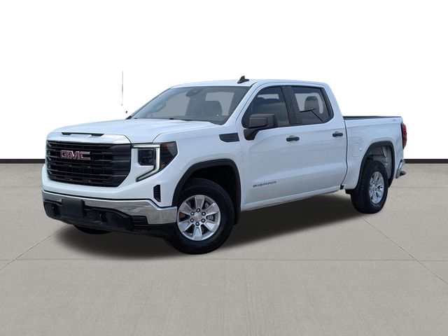 Summit White 2023 GMC Sierra 1500 Pro Crew Cab 4WD Pickup Truck Four-Wheel Drive Automatic
