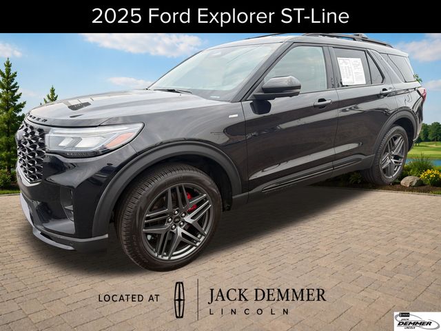 Black Metallic 2025 Ford Explorer SUV / Crossover All-Wheel Drive Automatic