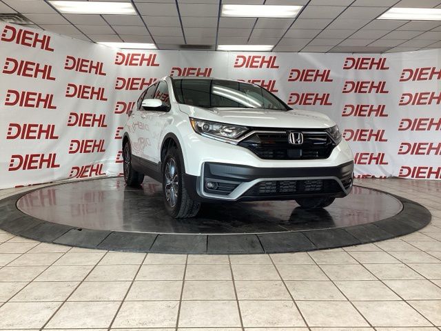 Platinum White Pearl 2022 Honda CR-V EX AWD SUV / Crossover All-Wheel Drive Continuously Variable Transmission
