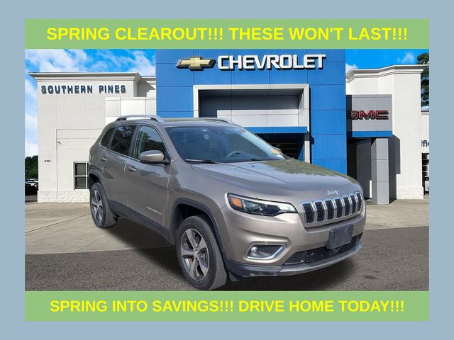 Light Brownstone Pearlcoat 2019 Jeep Cherokee Limited 4WD SUV / Crossover Four-Wheel Drive 9-Speed Automatic