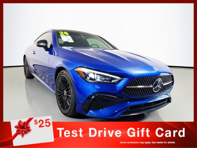Sterling Blue Metallic 2024 Mercedes-Benz CLE 300 4MATIC Coupe All-Wheel Drive 9-Speed Automatic