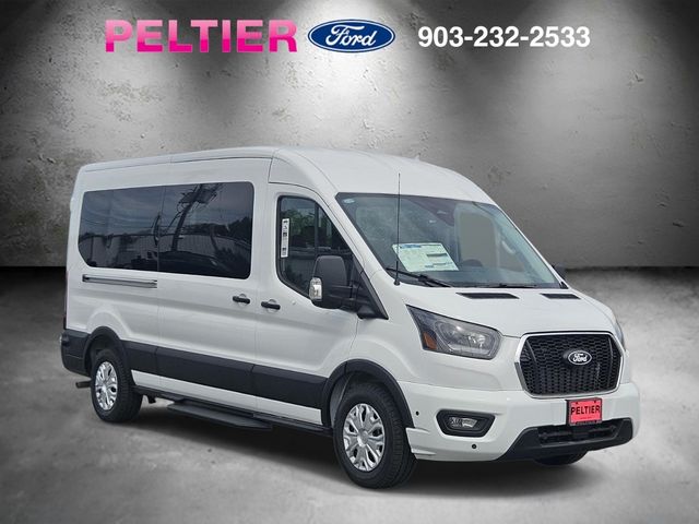 Oxford White 2026 Ford Transit Passenger 350 XLT Medium Roof LB RWD Van Rear-Wheel Drive