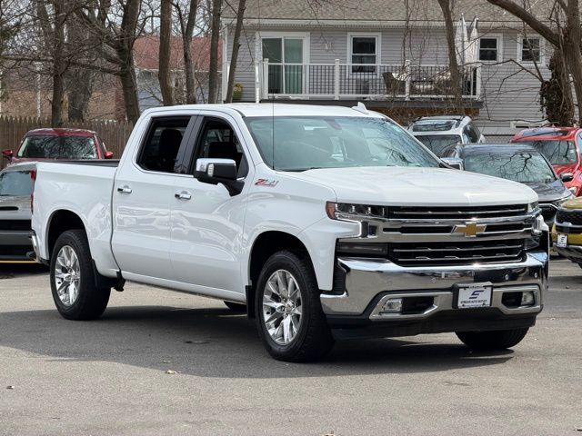 Summit White 2021 Chevrolet Silverado 1500 LTZ Crew Cab 4WD Pickup Truck Four-Wheel Drive 8-Speed Automatic