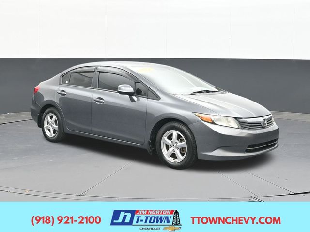 Gray 2012 Honda Civic Sedan Front-Wheel Drive 5-Speed Automatic