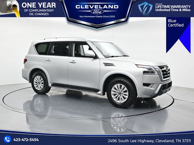 Brilliant Silver Metallic 2024 Nissan Armada SUV / Crossover 4X2 7-Speed Automatic