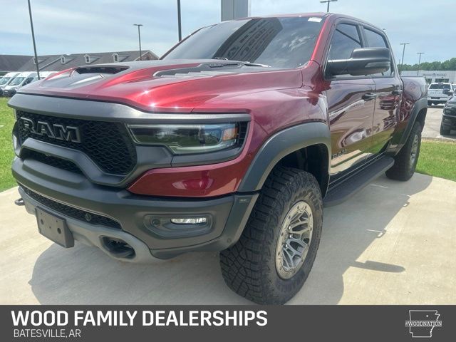 Delmonico Red Pearlcoat 2024 RAM 1500 TRX Crew Cab 4WD Pickup Truck All-Wheel Drive 8-Speed Automatic