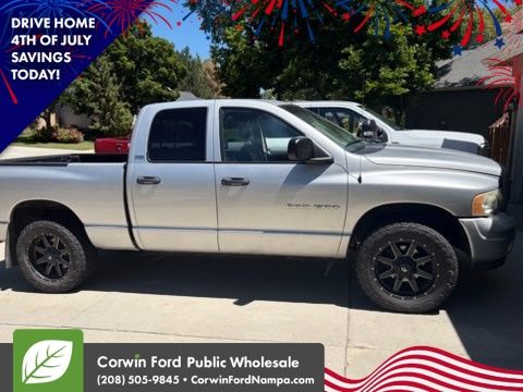 Gray 2002 Dodge RAM 1500 Pickup Truck Four-Wheel Drive 4-Speed Automatic
