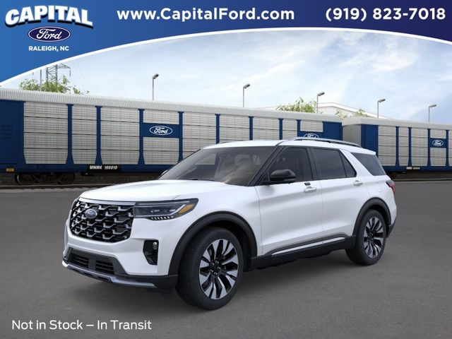 Star White Metallic Tri-Coat 2026 Ford Explorer Platinum AWD SUV / Crossover All-Wheel Drive Automatic