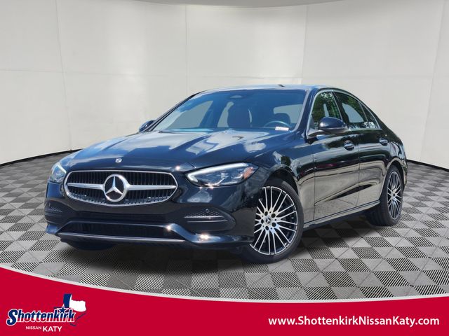 Black 2024 Mercedes-Benz C-Class Sedan Rear-Wheel Drive 9-Speed Automatic