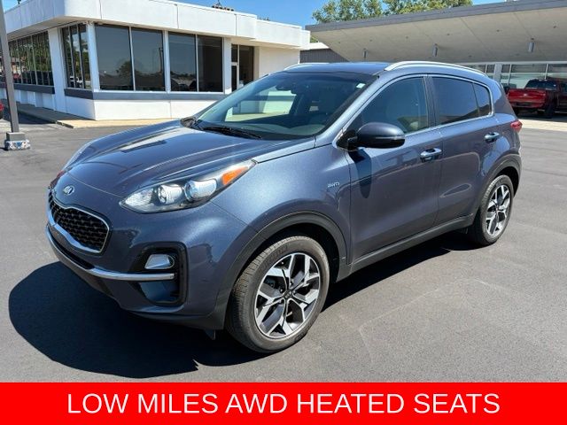Pacific Blue 2020 Kia Sportage SUV / Crossover All-Wheel Drive 6-Speed Automatic Overdrive