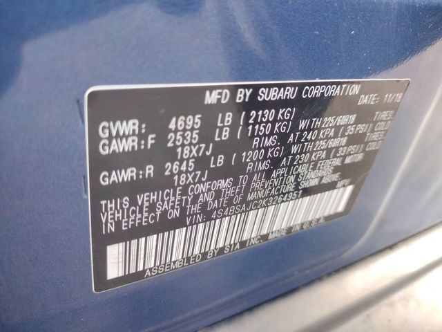 2019 Subaru Outback 2.5i photo