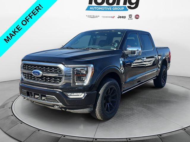 Black Metallic 2021 Ford F-150 Pickup Truck Four-Wheel Drive Automatic