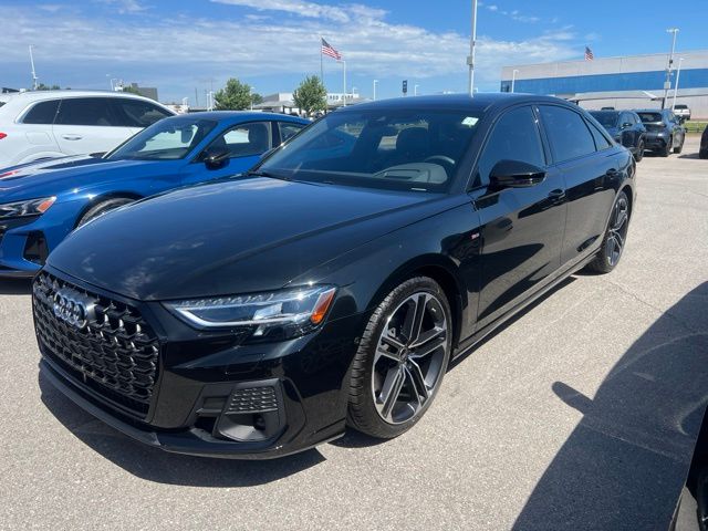 Mythos Black Metallic 2025 Audi A8 L quattro 55 TFSI AWD Sedan All-Wheel Drive 8-Speed Automatic