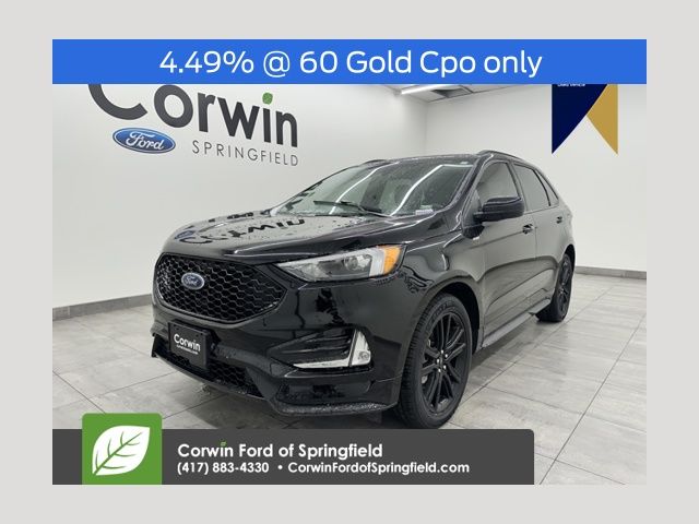 Agate Black Metallic 2024 Ford Edge ST Line AWD SUV / Crossover All-Wheel Drive 8-Speed Automatic