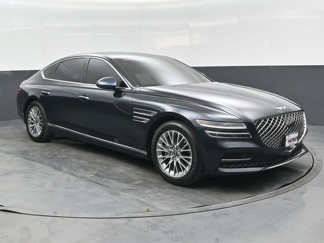 Tasman Blue 2024 Genesis G80 2.5T AWD Sedan All-Wheel Drive 8-Speed Automatic
