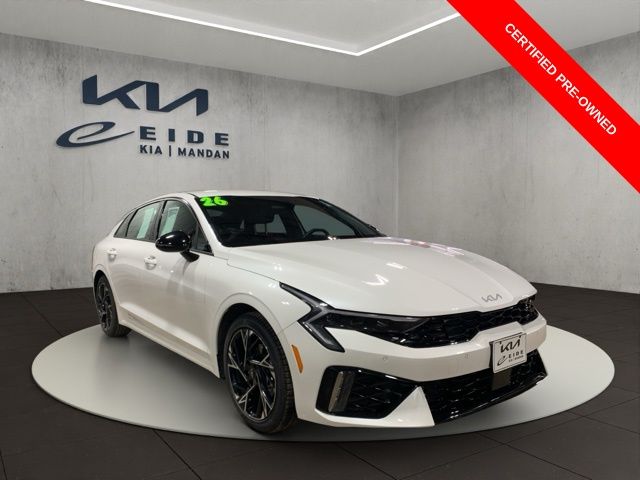 Snow White Pearl 2026 Kia K5 GT-Line FWD Sedan Front-Wheel Drive 8-Speed Automatic