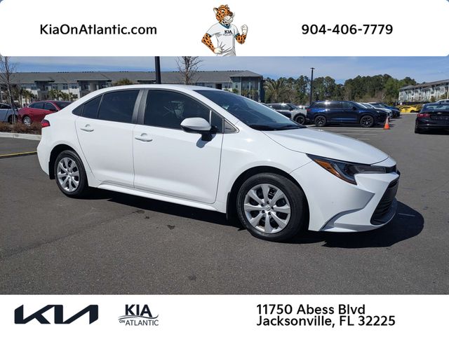 Ice Cap 2025 Toyota Corolla LE FWD Sedan Front-Wheel Drive Continuously Variable Transmission