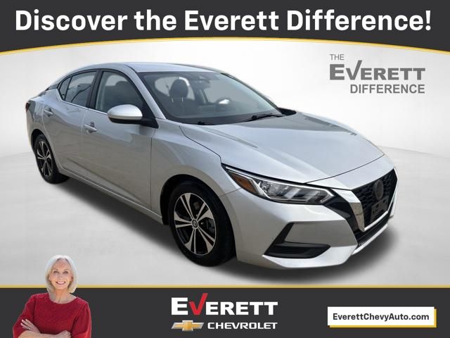 Brilliant Silver Metallic 2023 Nissan Sentra SV FWD Sedan Front-Wheel Drive Continuously Variable Transmission