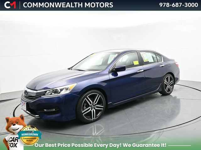 Blue 2017 Honda Accord Sedan Front-Wheel Drive Continuously Variable Transmission