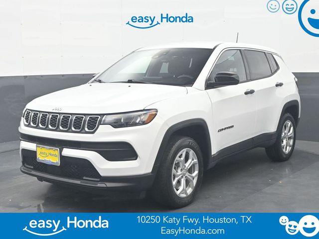 Bright White Clearcoat 2024 Jeep Compass SUV / Crossover Four-Wheel Drive 8-Speed Automatic