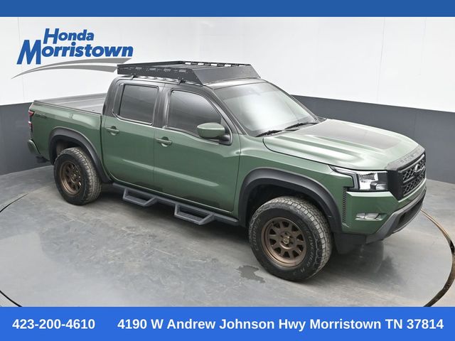 Tactical Green Metallic 2023 Nissan Frontier SV Crew Cab 4WD Pickup Truck Four-Wheel Drive 9-Speed Automatic