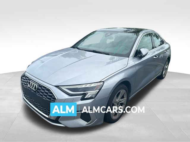 Silver 2024 Audi A3 Sedan Front-Wheel Drive 7-Speed Automatic