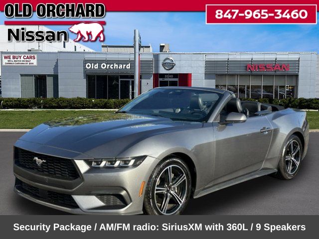 Gray Metallic 2024 Ford Mustang Convertible Rear-Wheel Drive Automatic