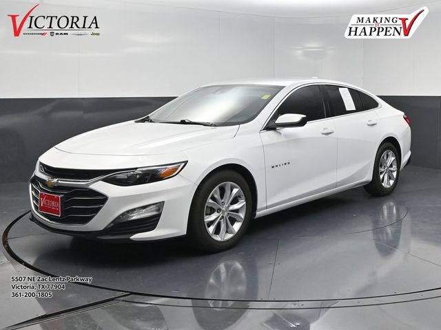 Summit White 2023 Chevrolet Malibu LT with 1LT FWD Sedan Front-Wheel Drive Continuously Variable Transmission