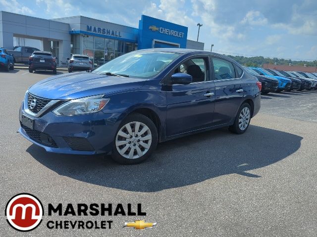 Deep Blue Pearl 2019 Nissan Sentra Sedan Front-Wheel Drive Continuously Variable Transmission