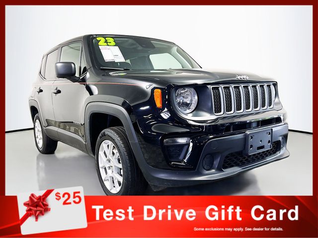Black Clearcoat 2023 Jeep Renegade Latitude 4WD SUV / Crossover Four-Wheel Drive 9-Speed Automatic
