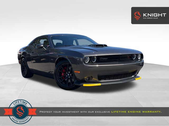 Gray (Granite Crystal Metallic Clearcoat) 2023 Dodge Challenger Coupe Rear-Wheel Drive 6-Speed Manual