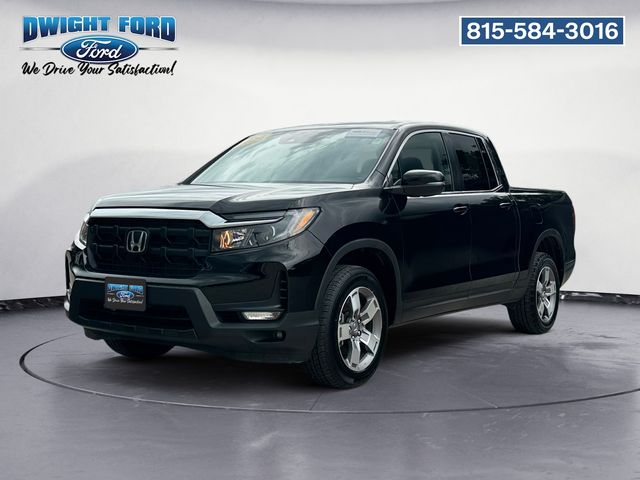 Crystal Black Pearl 2024 Honda Ridgeline RTL AWD Pickup Truck All-Wheel Drive 9-Speed Automatic