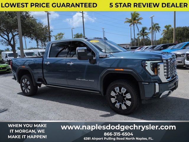 Downpour Metallic 2024 GMC Sierra 2500HD Pickup Truck Four-Wheel Drive Automatic
