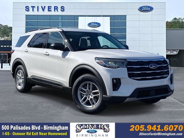 White Metallic 2026 Ford Explorer SUV / Crossover Rear-Wheel Drive Automatic