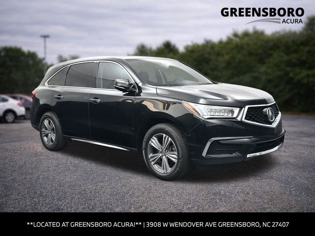 pewter gray metallic 2019 Acura MDX FWD SUV / Crossover Front-Wheel Drive 9-Speed Automatic