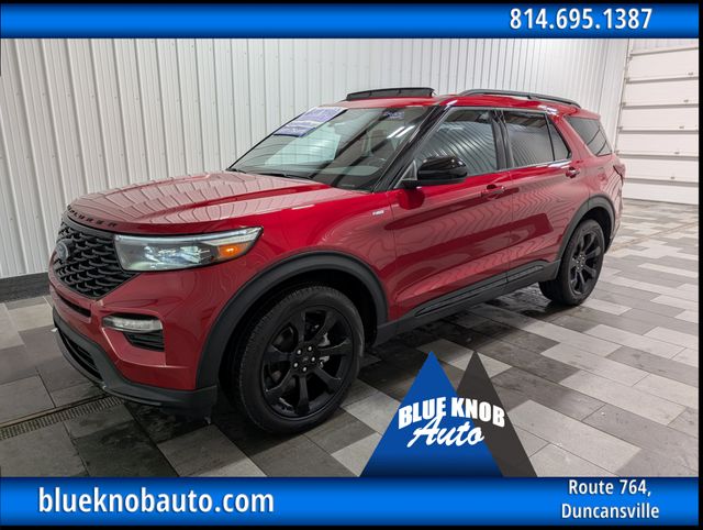 Red Metallic 2024 Ford Explorer SUV / Crossover All-Wheel Drive Automatic