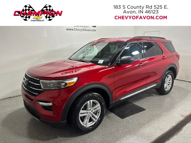 Red Metallic 2024 Ford Explorer SUV / Crossover All-Wheel Drive Automatic