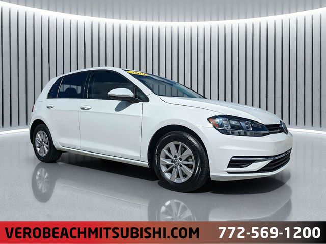 Pure White 2019 Volkswagen Golf Hatchback Front-Wheel Drive 6-Speed Manual