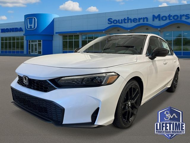 Platinum White Pearl 2026 Honda Civic Hatchback Hatchback Front-Wheel Drive Continuously Variable Transmission