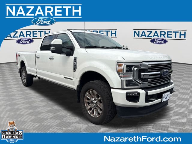White Metallic 2022 Ford F-350 Super Duty Pickup Truck Four-Wheel Drive Automatic