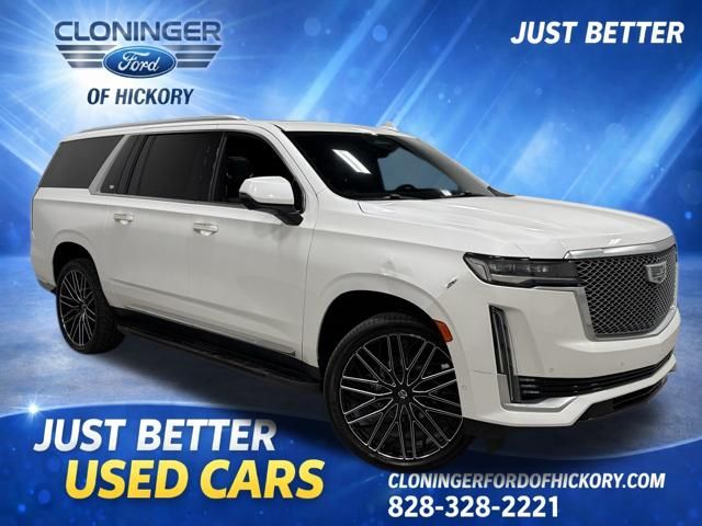 Crystal White Tricoat 2021 Cadillac Escalade ESV Premium Luxury RWD SUV / Crossover Rear-Wheel Drive Automatic