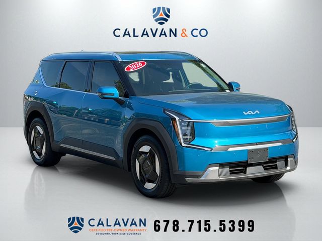 Ocean Blue 2026 Kia EV9 Wind AWD SUV / Crossover All-Wheel Drive 1-Speed Automatic
