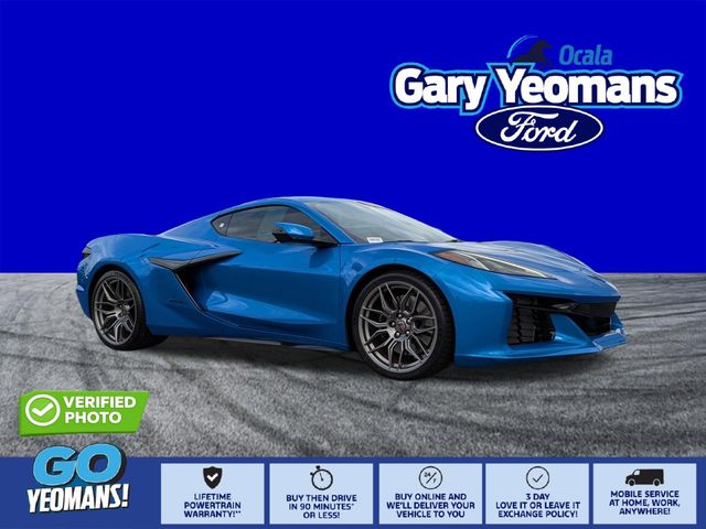 Riptide Blue 2025 Chevrolet Corvette Z06 1LZ Coupe RWD Coupe Rear-Wheel Drive 8-Speed Dual Clutch