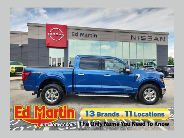 Blue Metallic 2024 Ford F-150 Pickup Truck Four-Wheel Drive Automatic