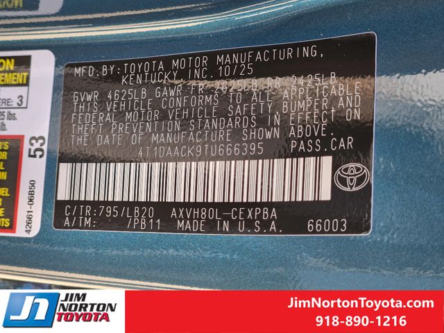 New 2026 Toyota Camry Sedan