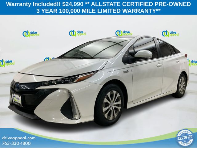 White (Wind Chill Pearl) 2021 Toyota Prius Prime Hatchback Front-Wheel Drive Continuously Variable Transmission