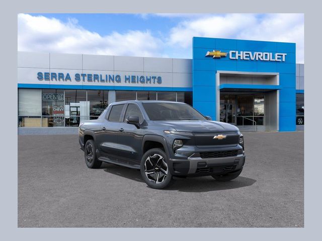 Silver (Smoke Metallic) 2026 Chevrolet Silverado EV LT Crew Cab (Extended Range) e4WD Pickup Truck All-Wheel Drive 1-Speed Automatic
