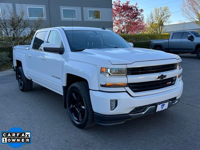 Summit White 2018 Chevrolet Silverado 1500 LT Crew Cab 4WD Pickup Truck Four-Wheel Drive 6-Speed Automatic Overdrive